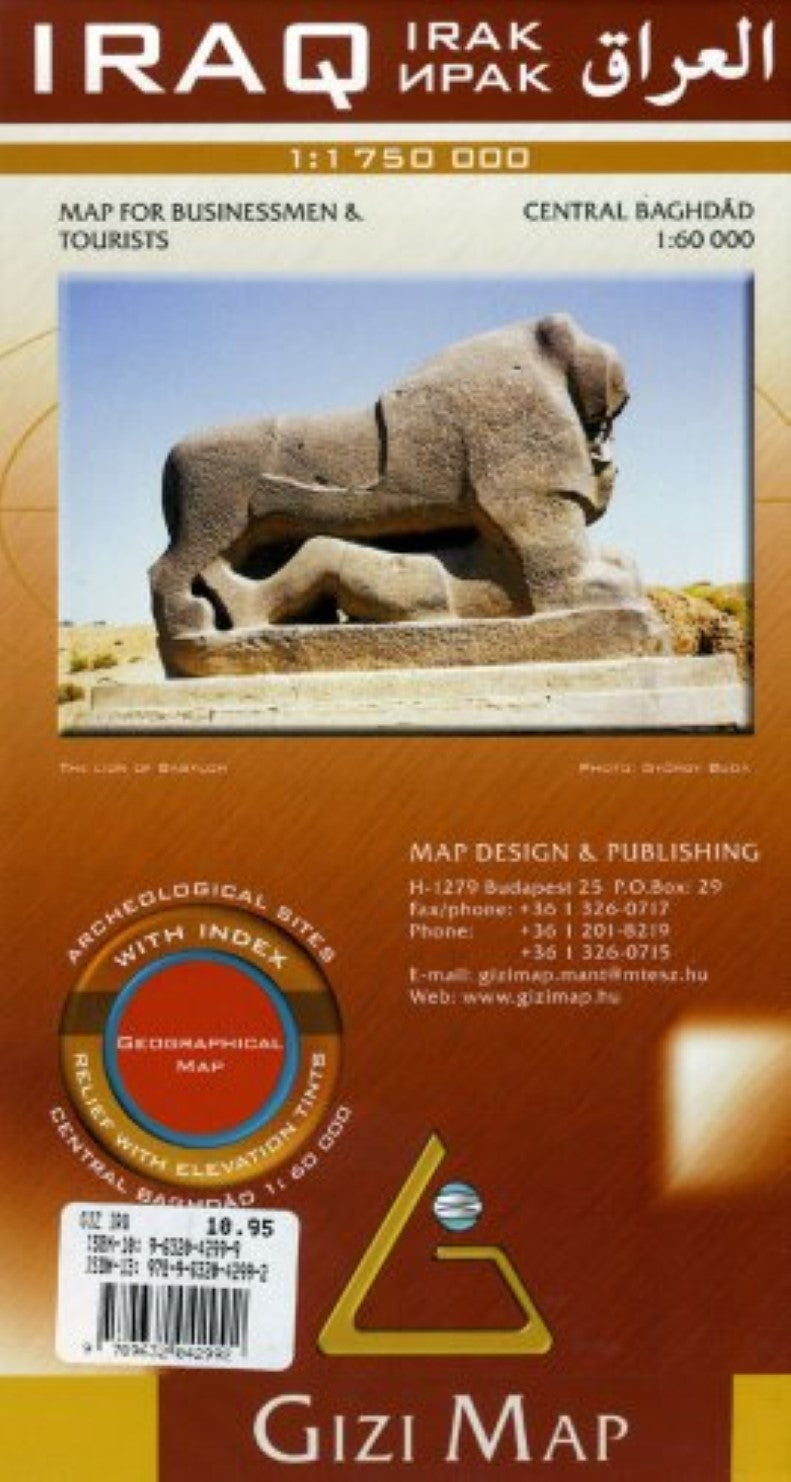 Iraq Geographical Wall Map