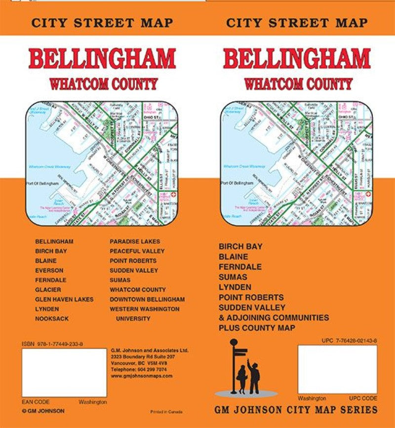 Bellingham / Whatcom County, Washington Street Map Bellingham / Whatcom County, Washington Street Map