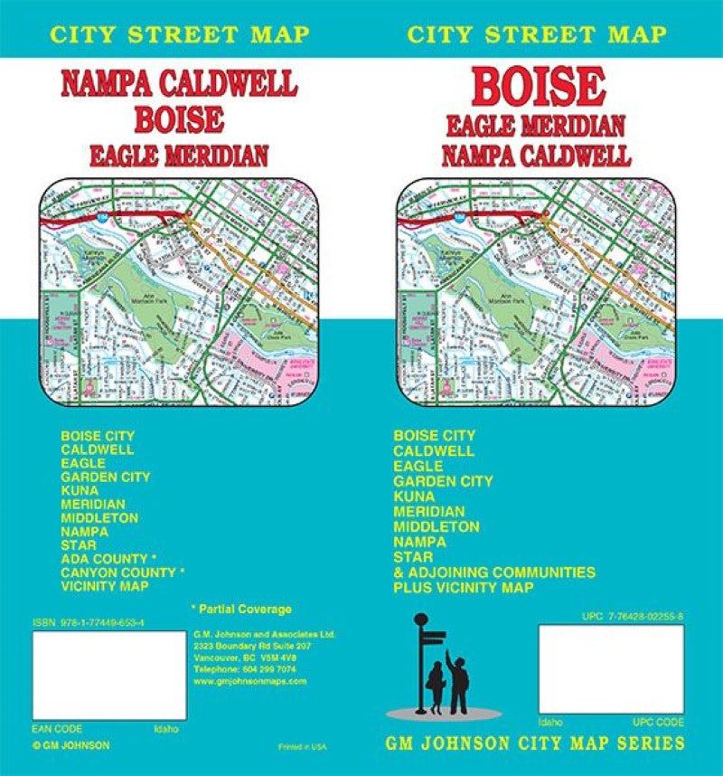 Boise, Eagle, Meridian, Nampa and Caldwell, Idaho City Street Map