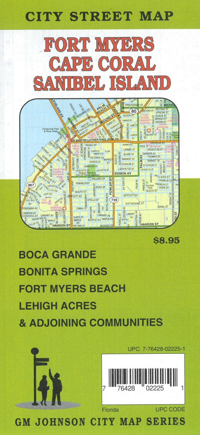 Fort Myers Cape Coral Sanibal Island City Street Map