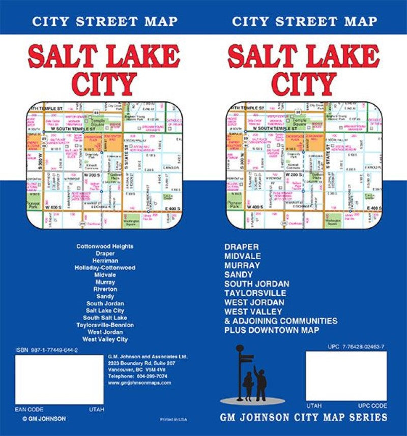 Salt Lake City: City Street Map