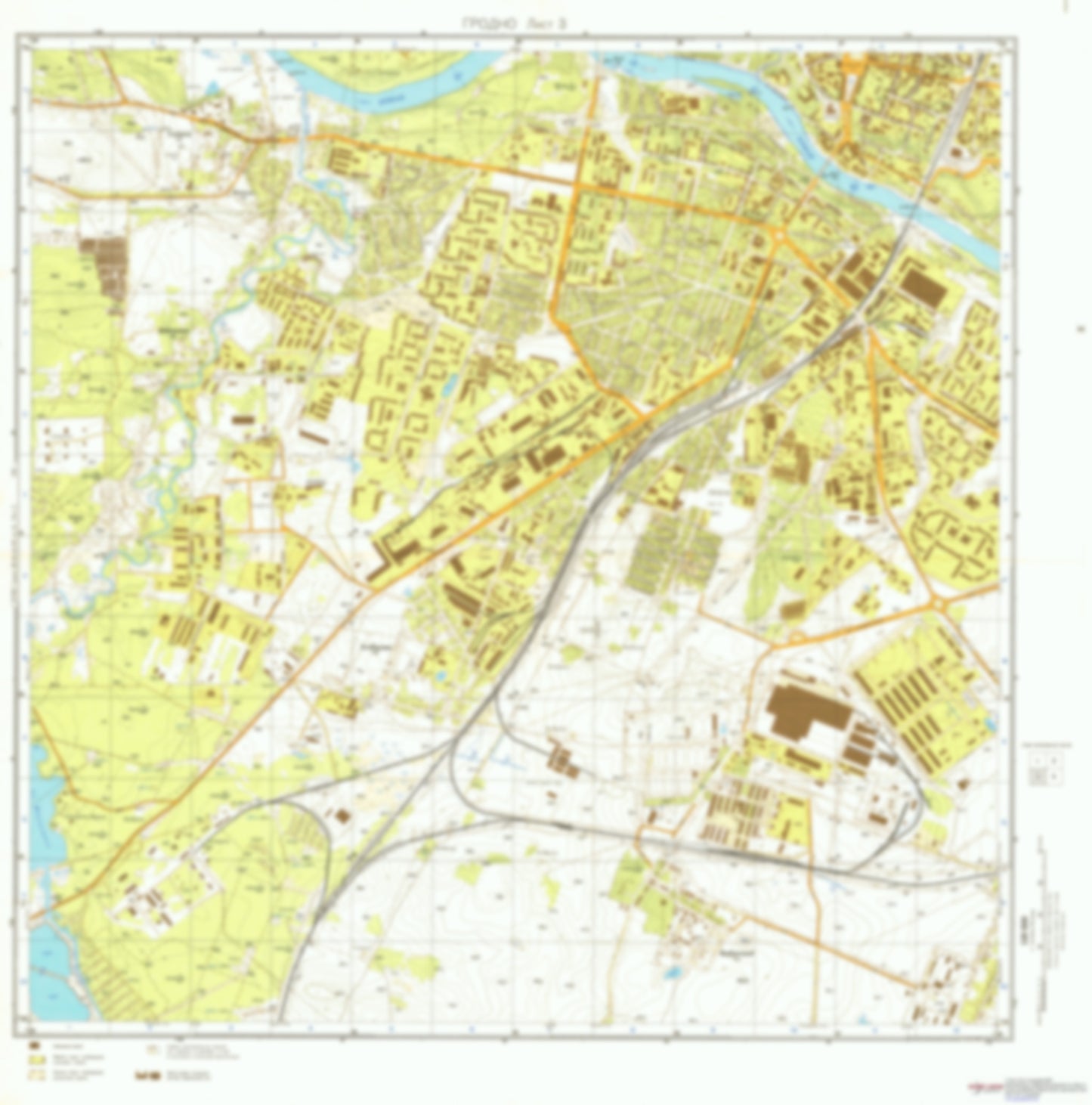 Grodno 3 (Belarus) - Soviet Military City Plans