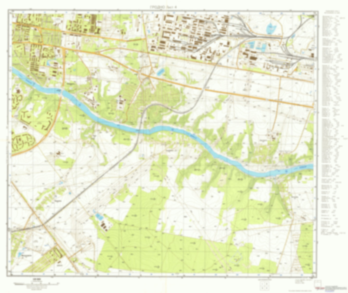 Grodno 4 (Belarus) - Soviet Military City Plans