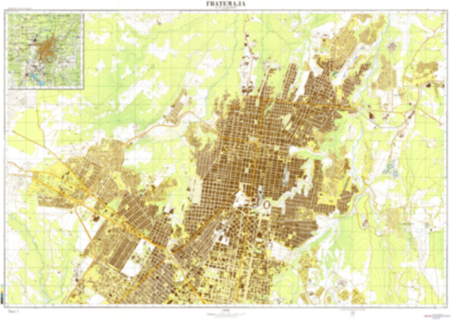 Guatemala 1 (Guatemala) - Soviet Military City Plans