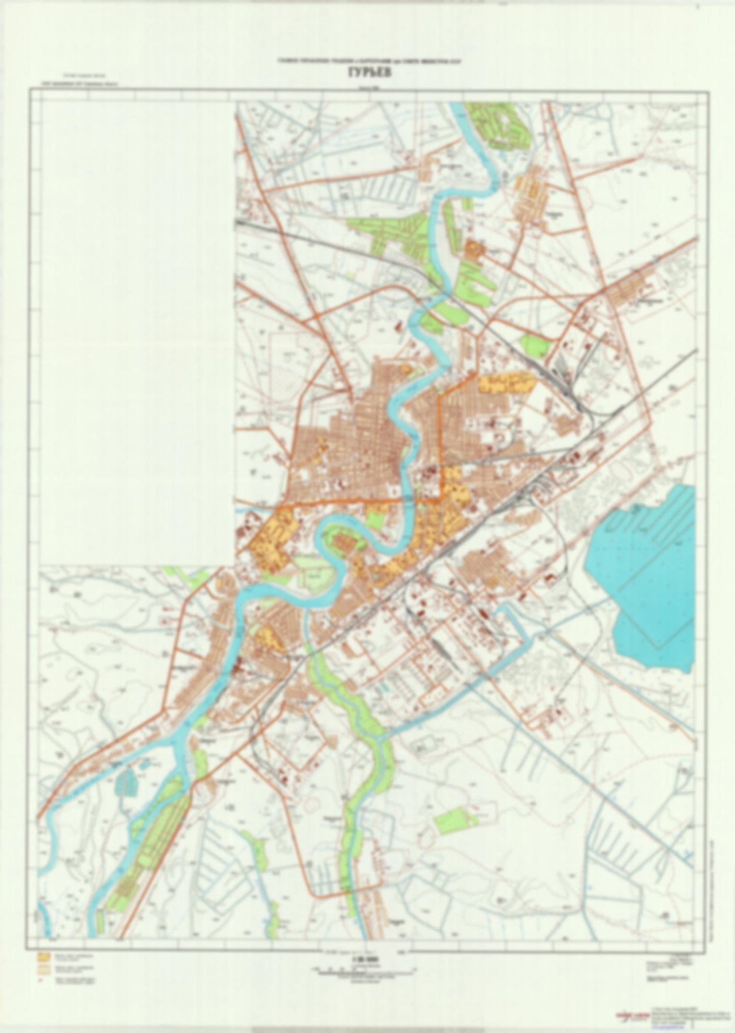 Guryev / Atyrau (Kazakhstan) - Soviet Military City Plans