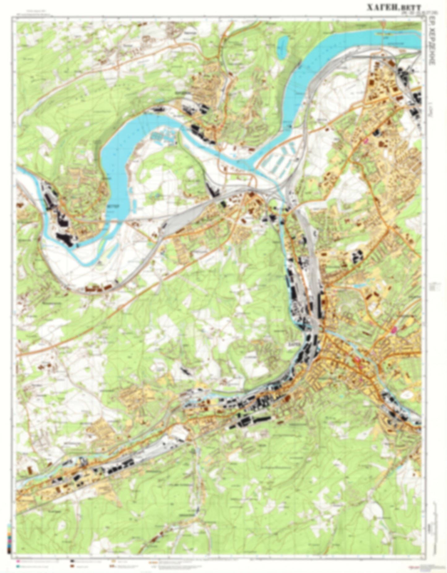 Hagen, Wetter, Herdecke 1 (Germany) - Soviet Military City Plans