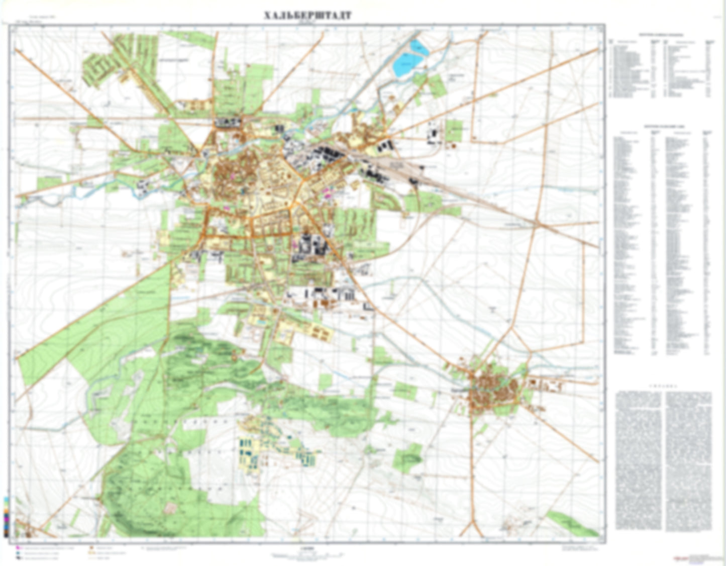 Halberstadt (Germany) - Soviet Military City Plans