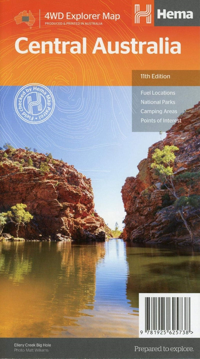 Central Australia 4WD Explorer Map