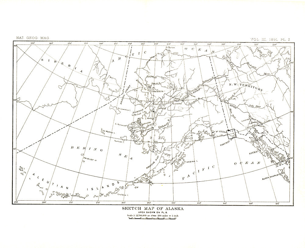 1891 Alaska Map