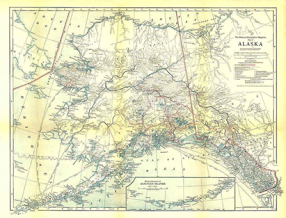 1914 Alaska Map