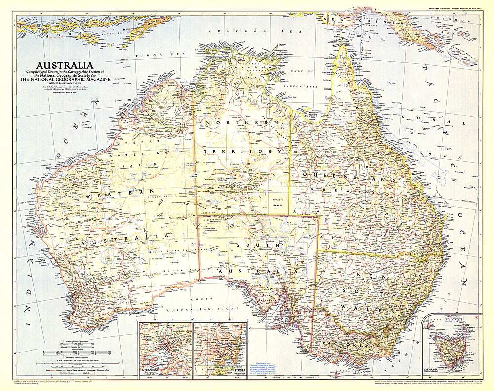 1948 Australia Map