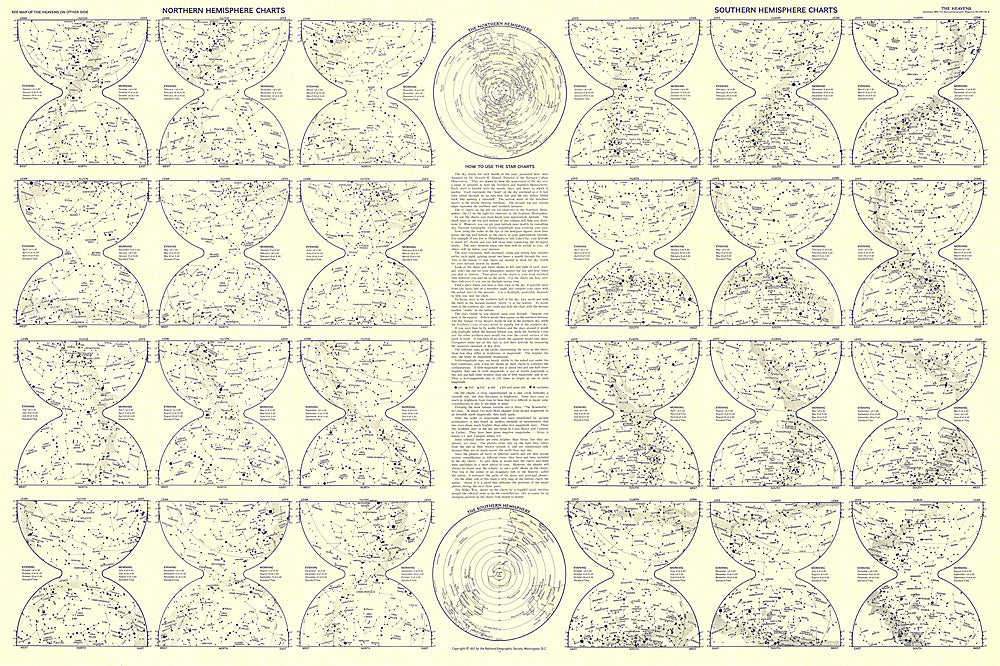 1957 Heavens Star Chart