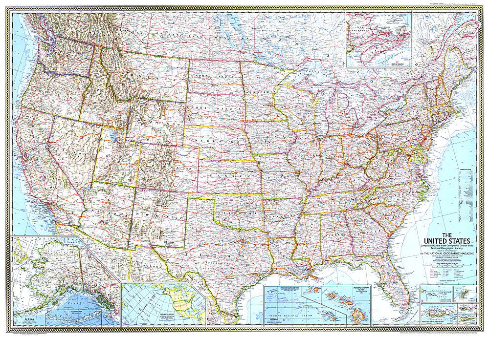 1968 United States Map