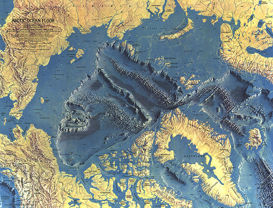 1971 Arctic Ocean Floor Map