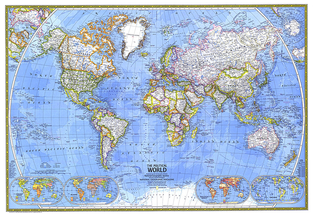 1975 Political World Map