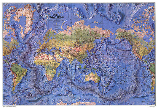1981 World Ocean Floor Map