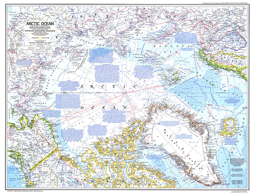 1983 Arctic Ocean Map