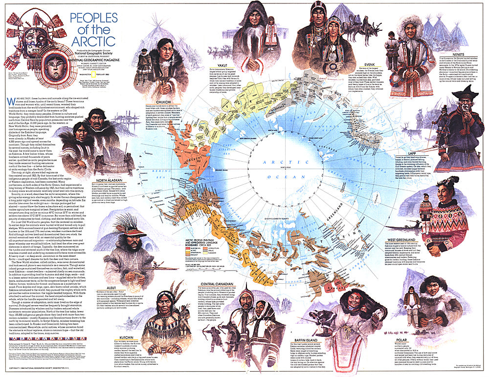 1983 Peoples of the Arctic Map