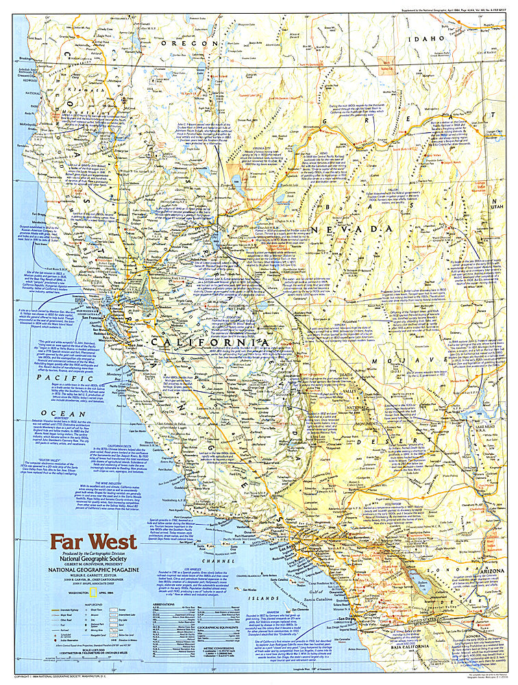 1984 Making of America, Far West Map