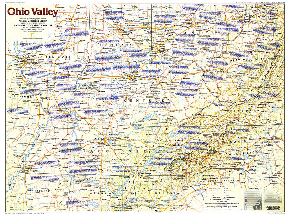 1985 Ohio Valley Map