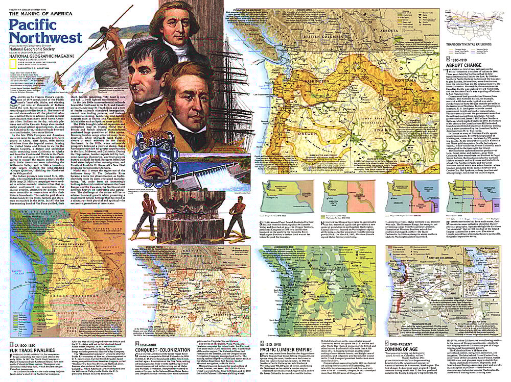 1986 Pacific Northwest Map Side 2