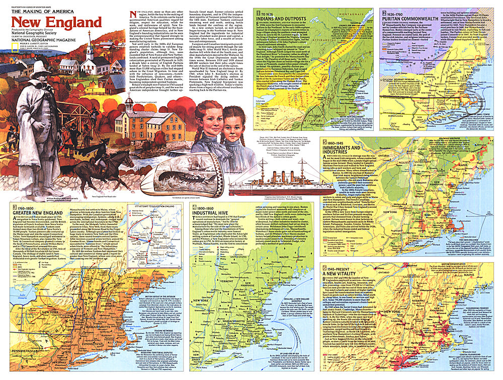 1987 New England Map Side 2