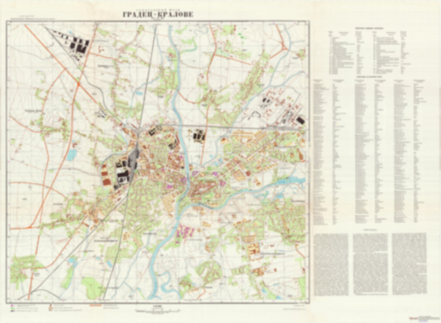 Hradec Kralove (Czechia) - Soviet Military City Plans
