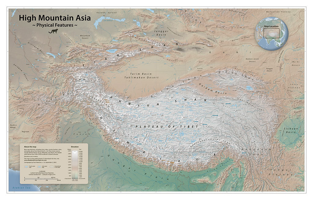High Mountain Asia - Physical Features - Paper