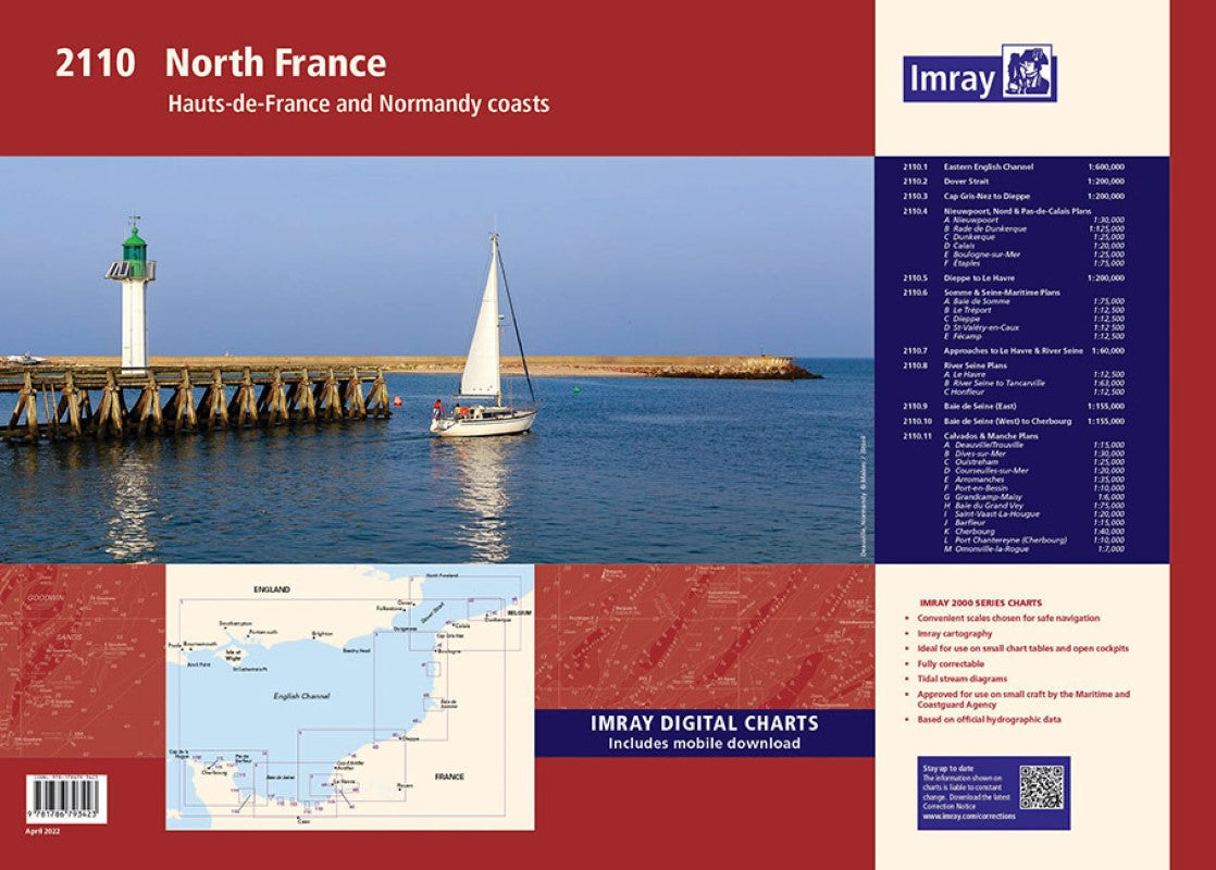 2110 North France Nautical Charts