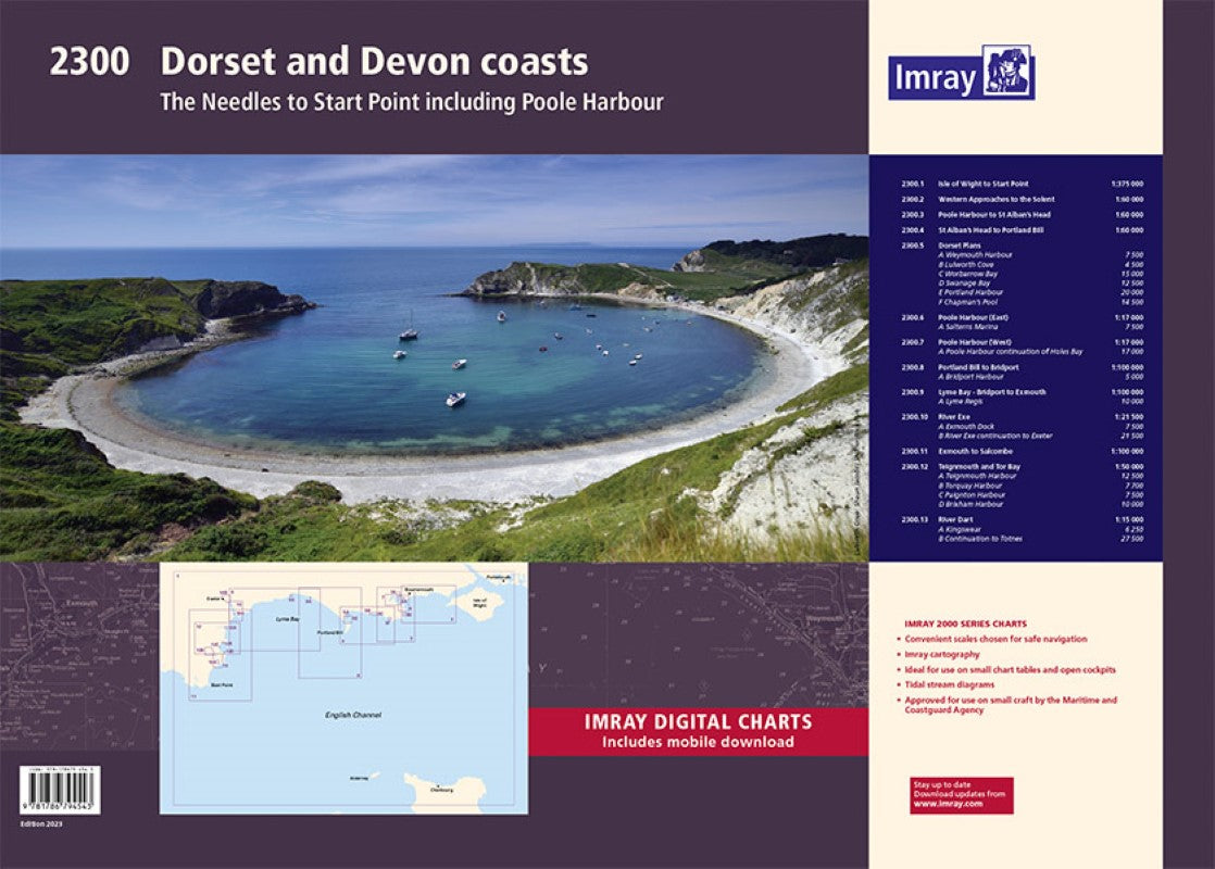 2300 Dorset and Devon Coasts Nautical Charts