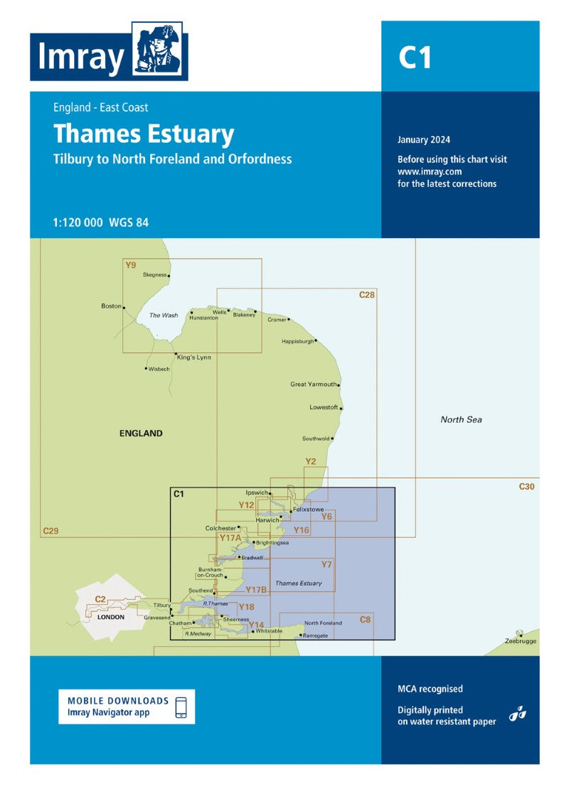 C1 Thames Estuary Nautical Charts