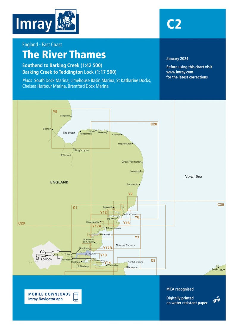 C2 The River Thames Nautical Charts