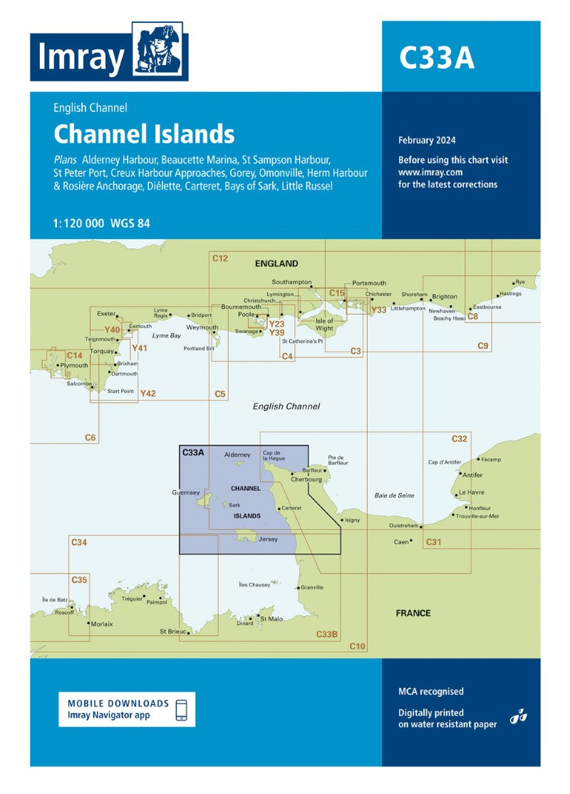 C33A Channel Islands (North) Nautical Charts