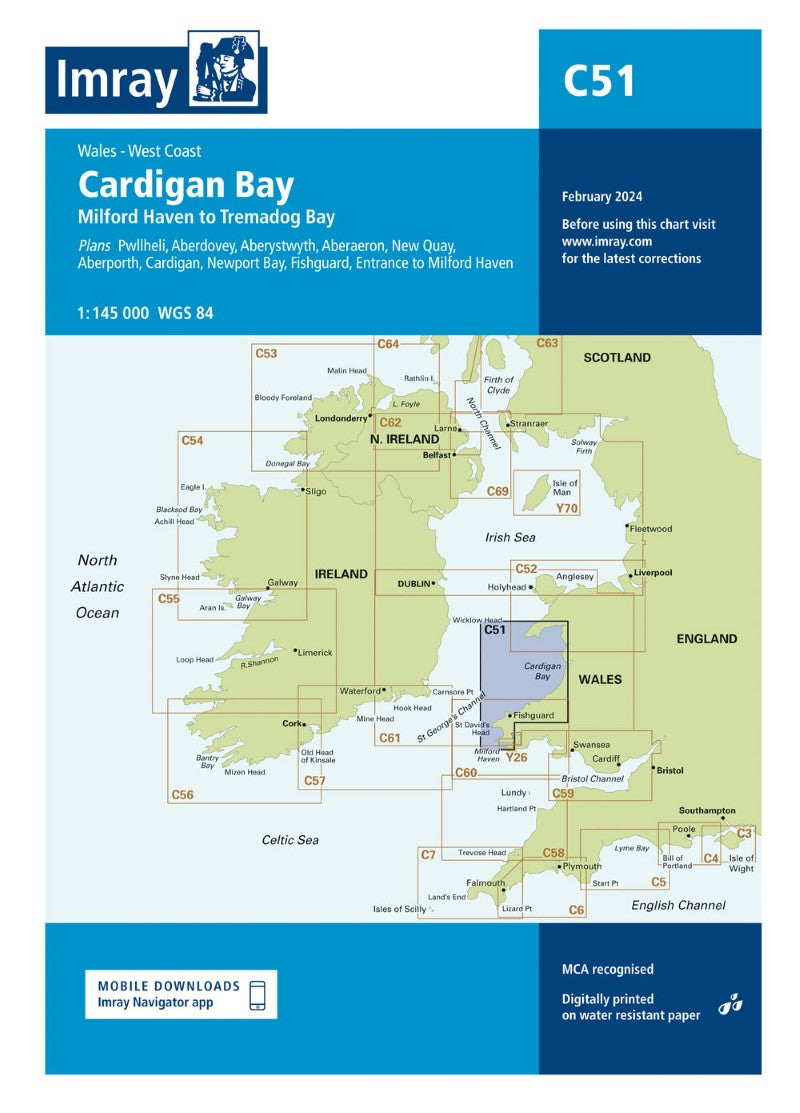 C51 Cardigan Bay Nautical Charts