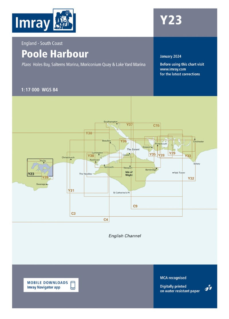 Y23 Poole Harbour Nautical Charts