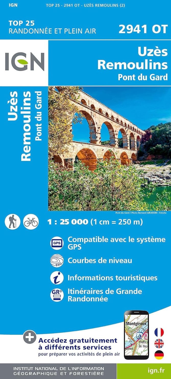 Top 25
Randonnee et Plein Air
Uzes
Remoulins
Pont du Gard