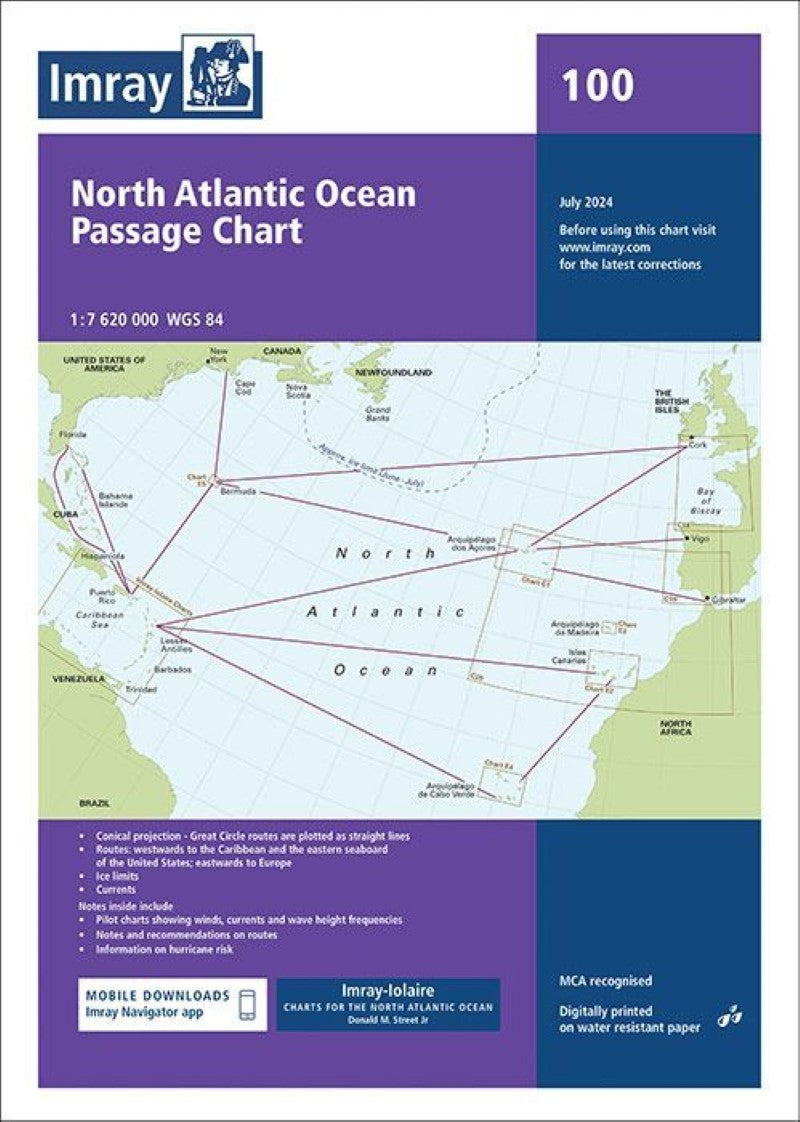Chart 100 North Atlantic Ocean Nautical Charts