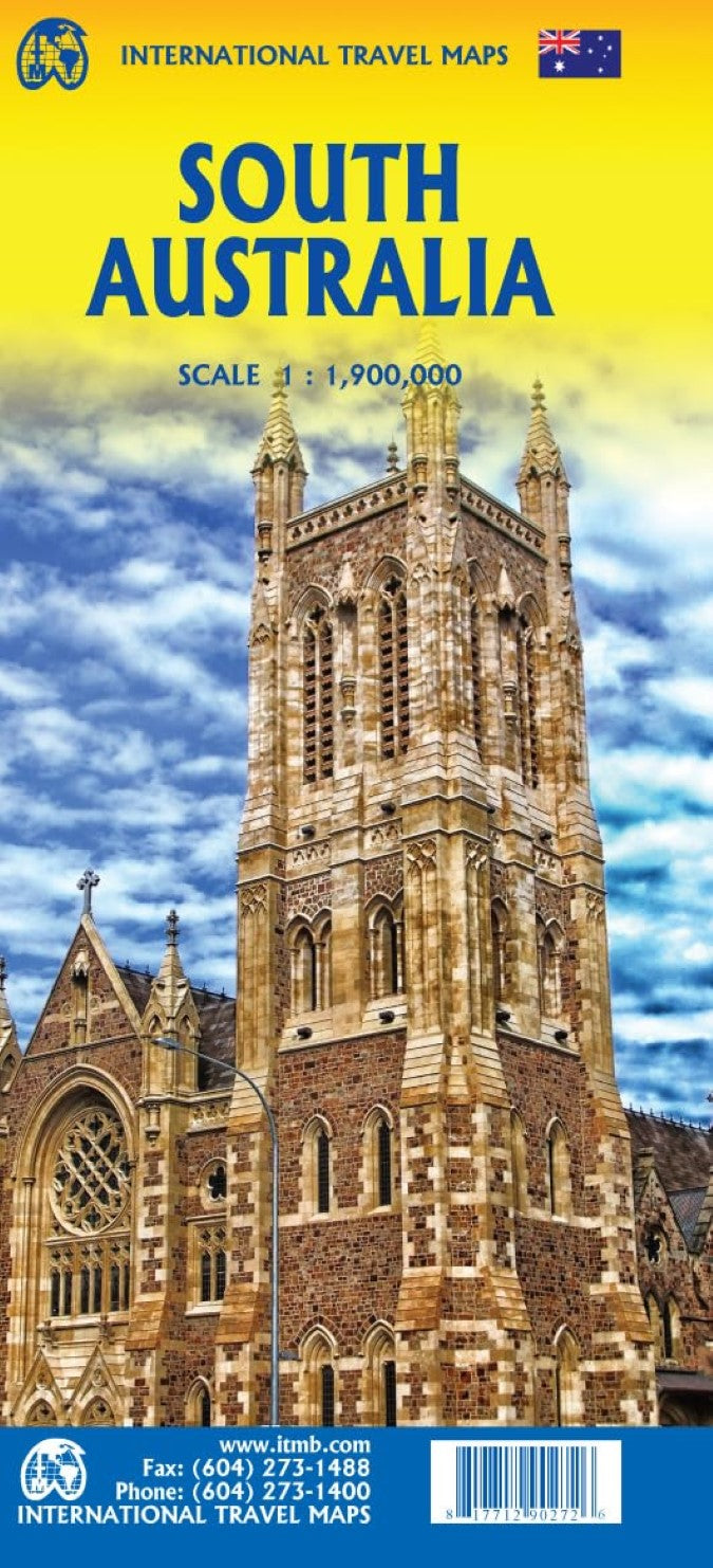 Australia South & Northern Territory Travel Reference Map