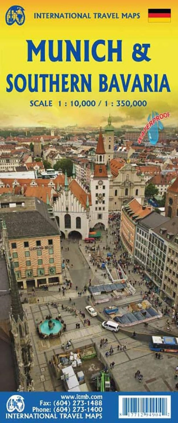 Munich & Southern Bavaria Travel Reference Map