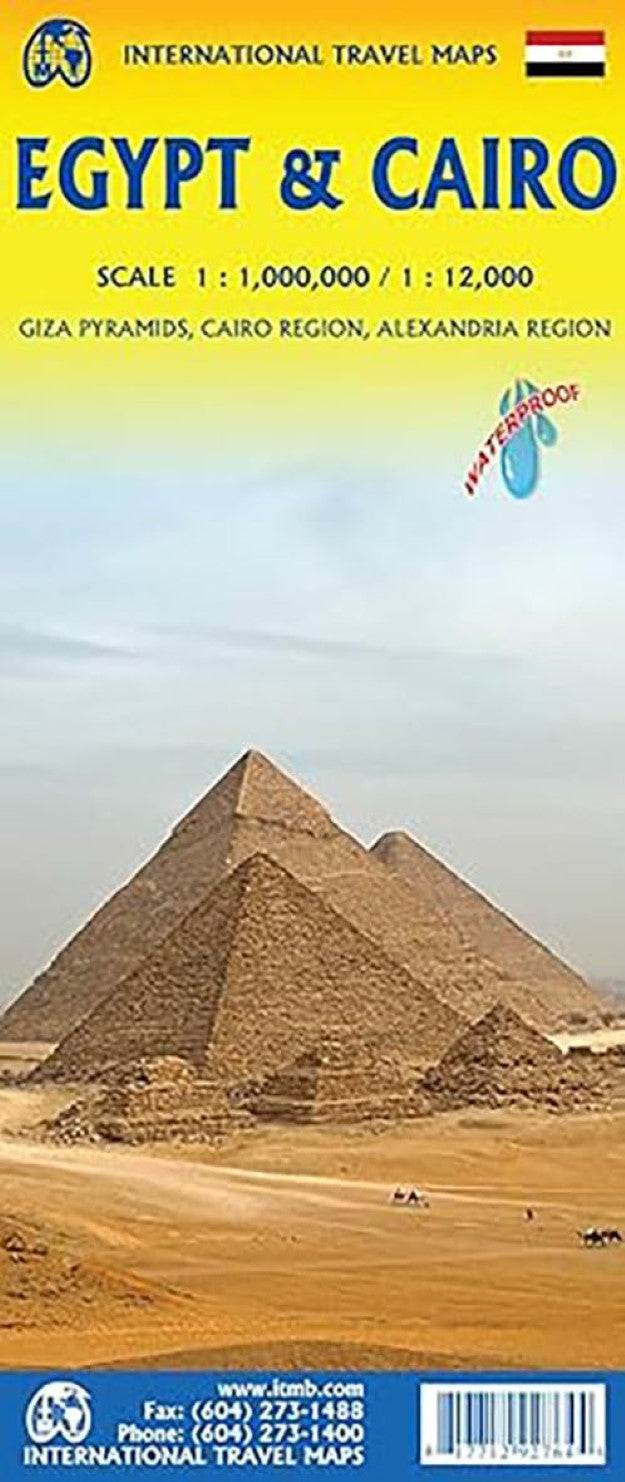Egypt and Cairo Travel Map