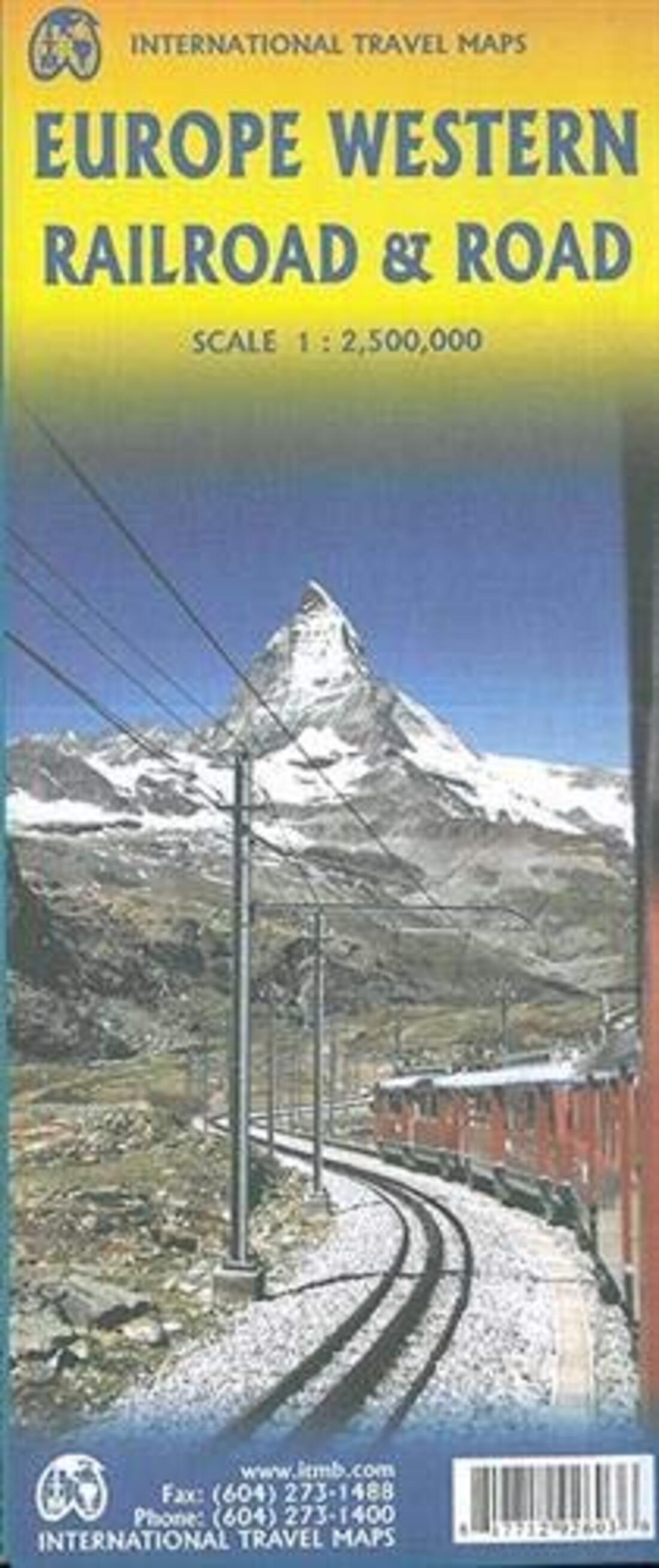 Europe West Travel Map