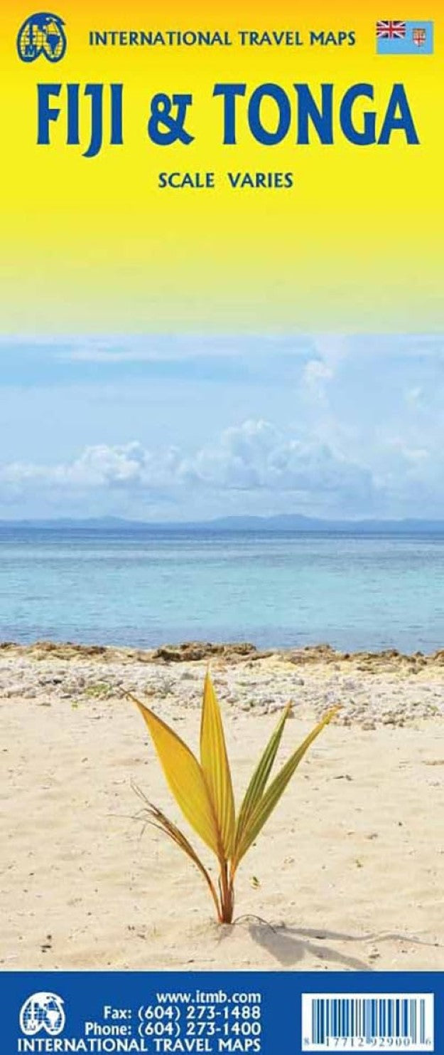 Fiji and Tonga Travel Map