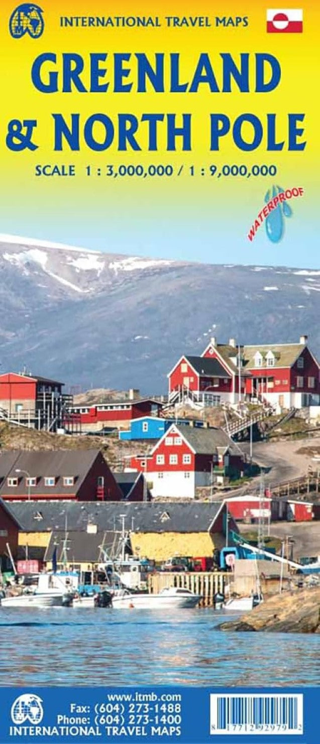Greenland/North Pole Region Travel Map