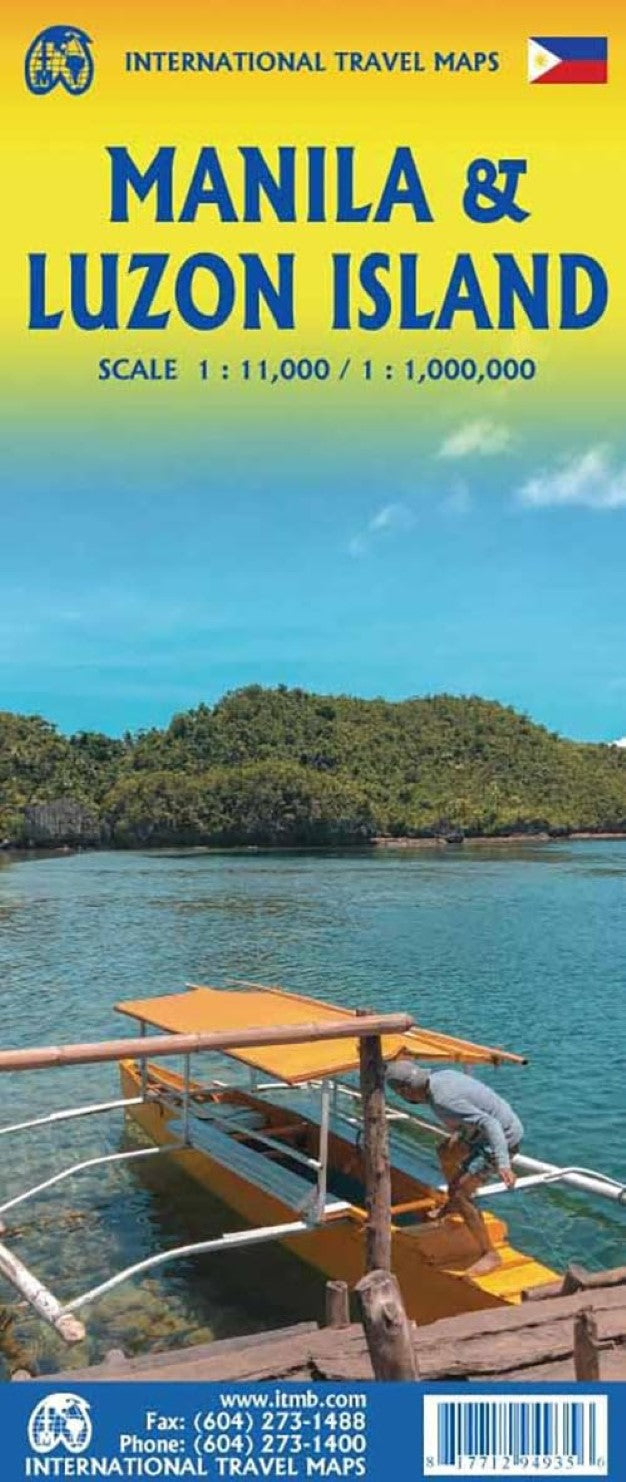 Manila & Luzon Island, Philippines Travel Reference Map