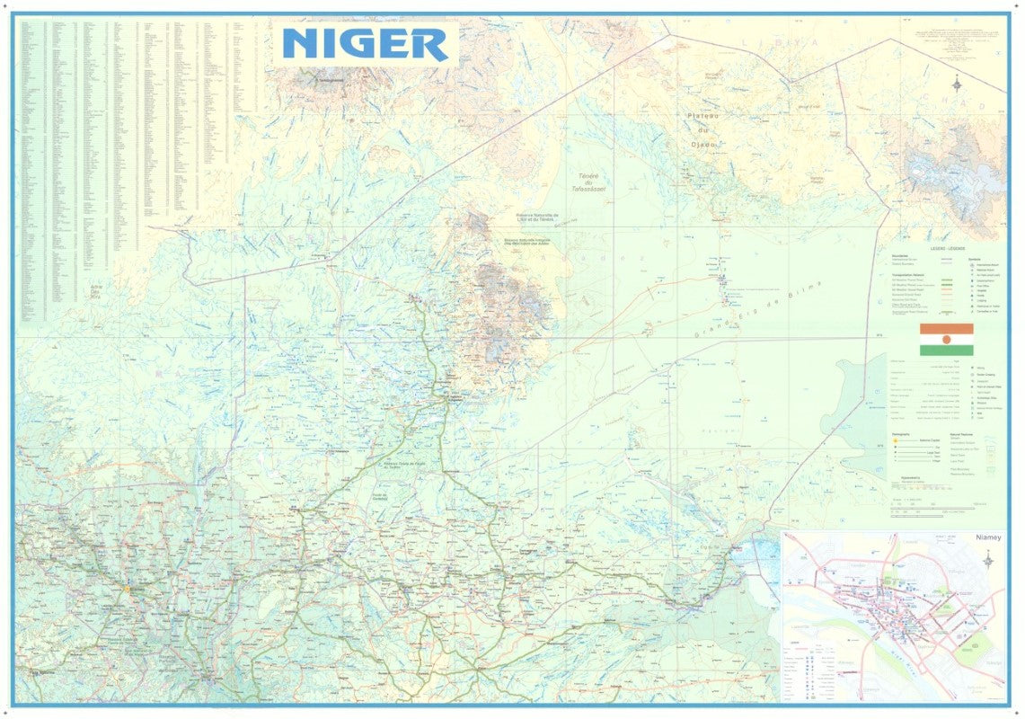 Niger Wall Map
