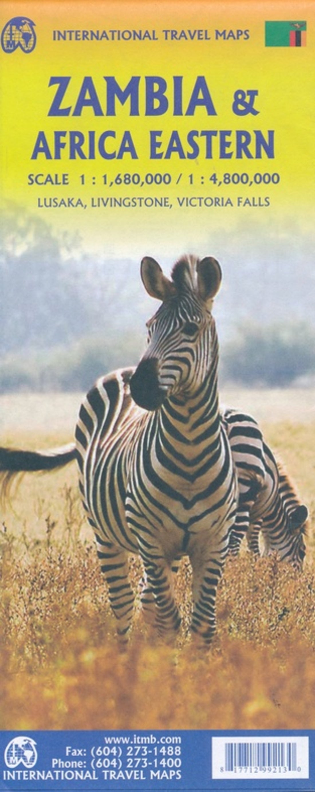 Zambia and Eastern Africa Travel Map