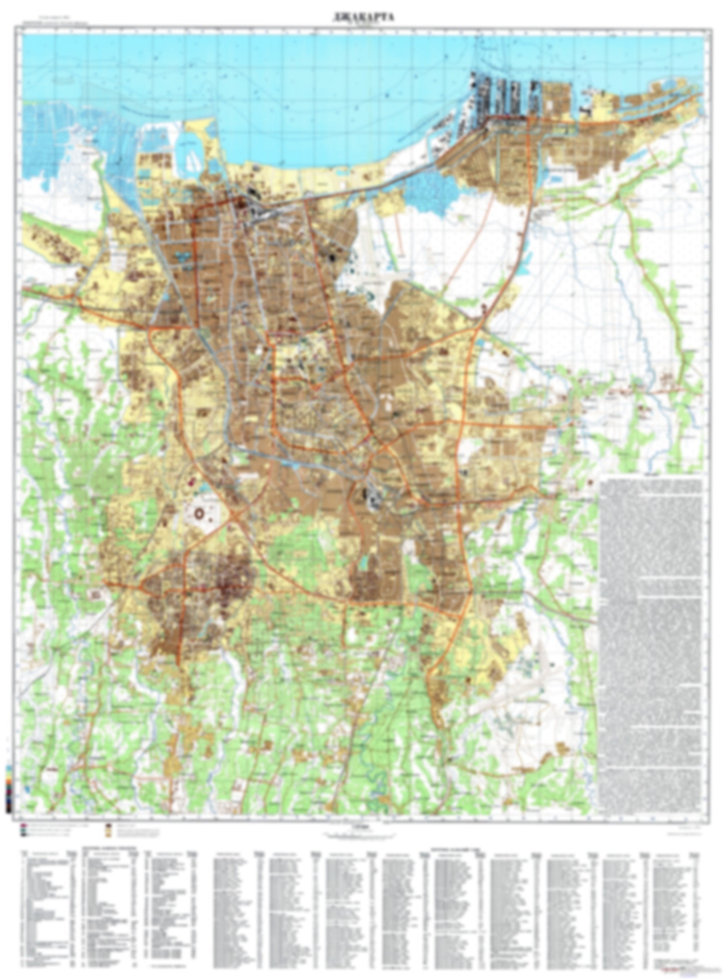 Jakarta (Indonesia) - Soviet Military City Plans