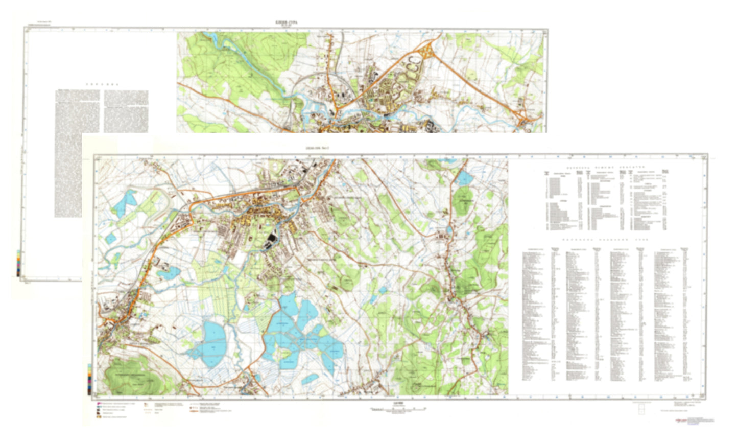 Jelenia Gora (Poland) 2-Sheet Set - Soviet Military City Plans