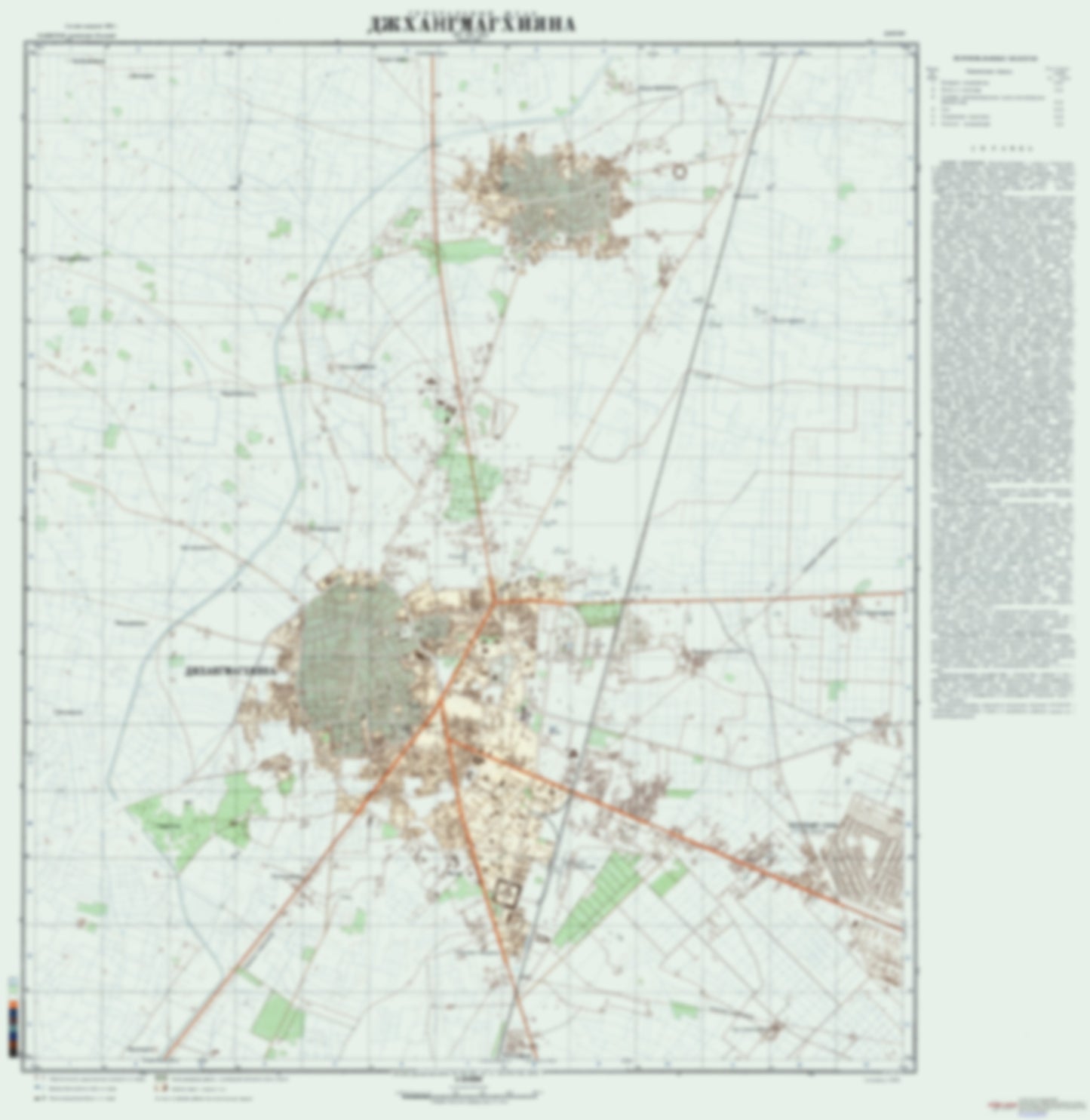 Jhang Sadar / Jhang-Maghiana (Pakistan) - Soviet Military City Plans