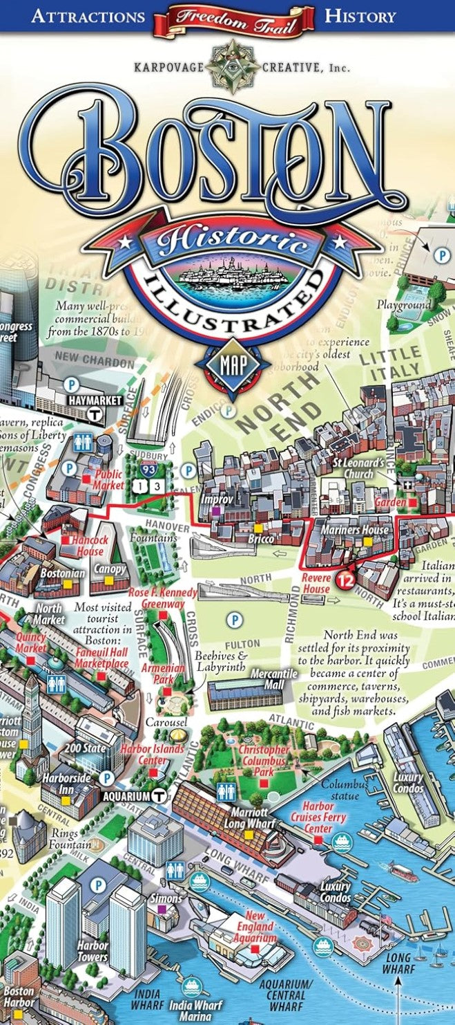 Boston Historic Illustrated Map